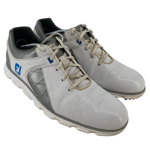 FootJoy Other - Footjoy Pro SL Men 9.5M White Silver Spikeless Waterproof golf shoes 53266